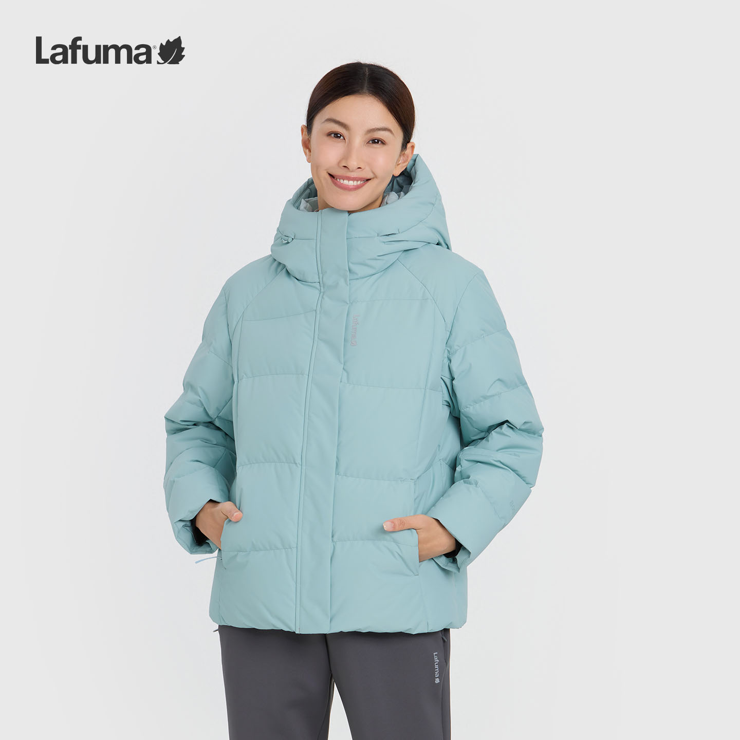 LAFUMA户外25秋冬戈尔防风800蓬保暖鹅绒女防风防寒外套LFJU5DG90