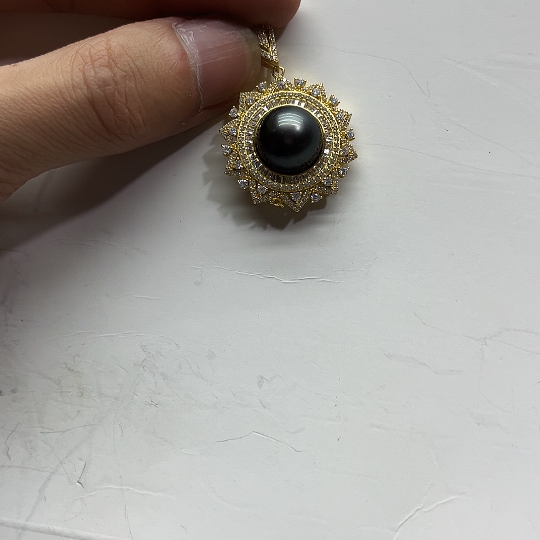 颈饰海水珍珠银S925镶嵌