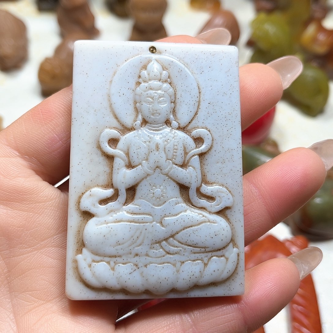 白玉菩提吊坠白玉菩提吊坠