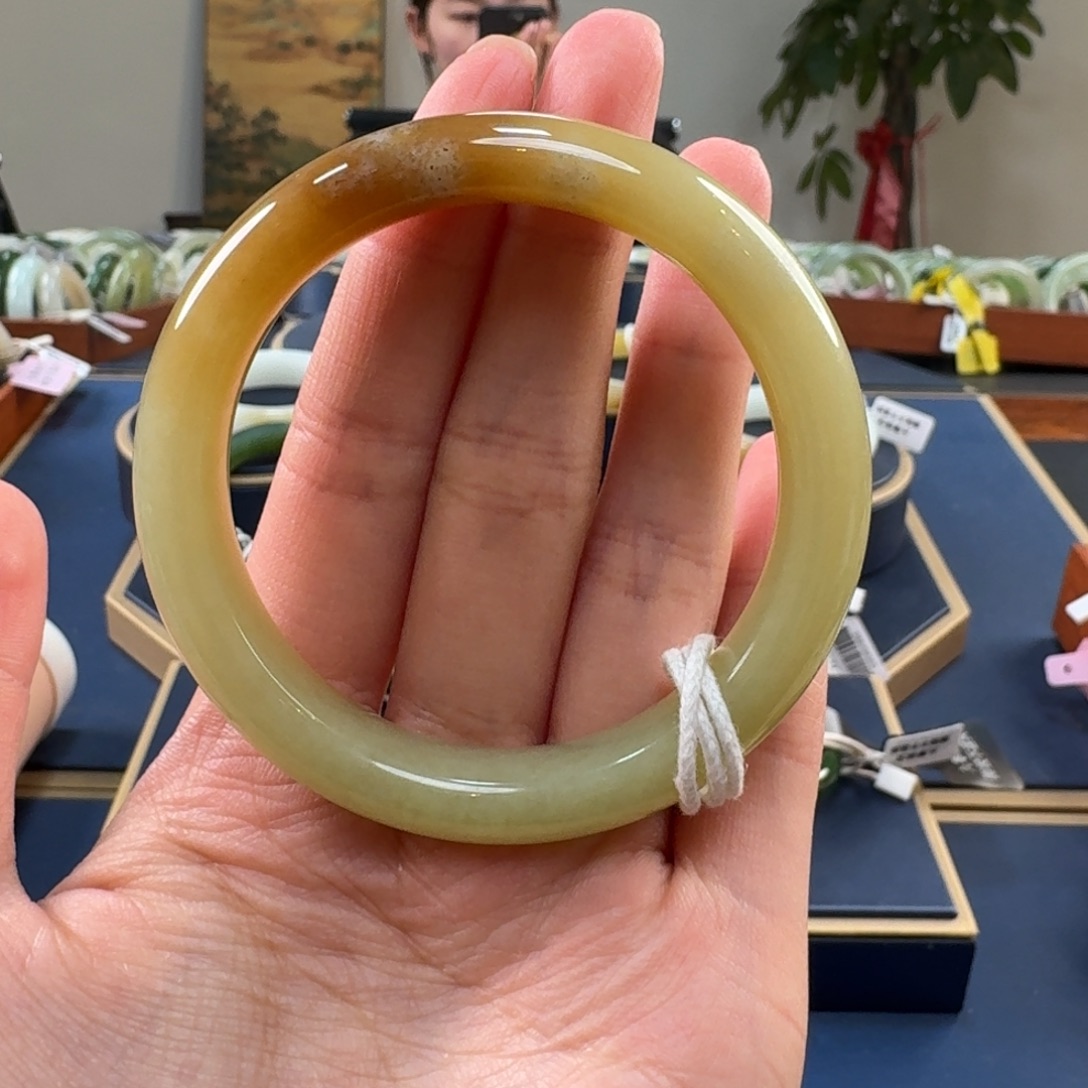 和田玉未镶嵌手镯C0069-53+