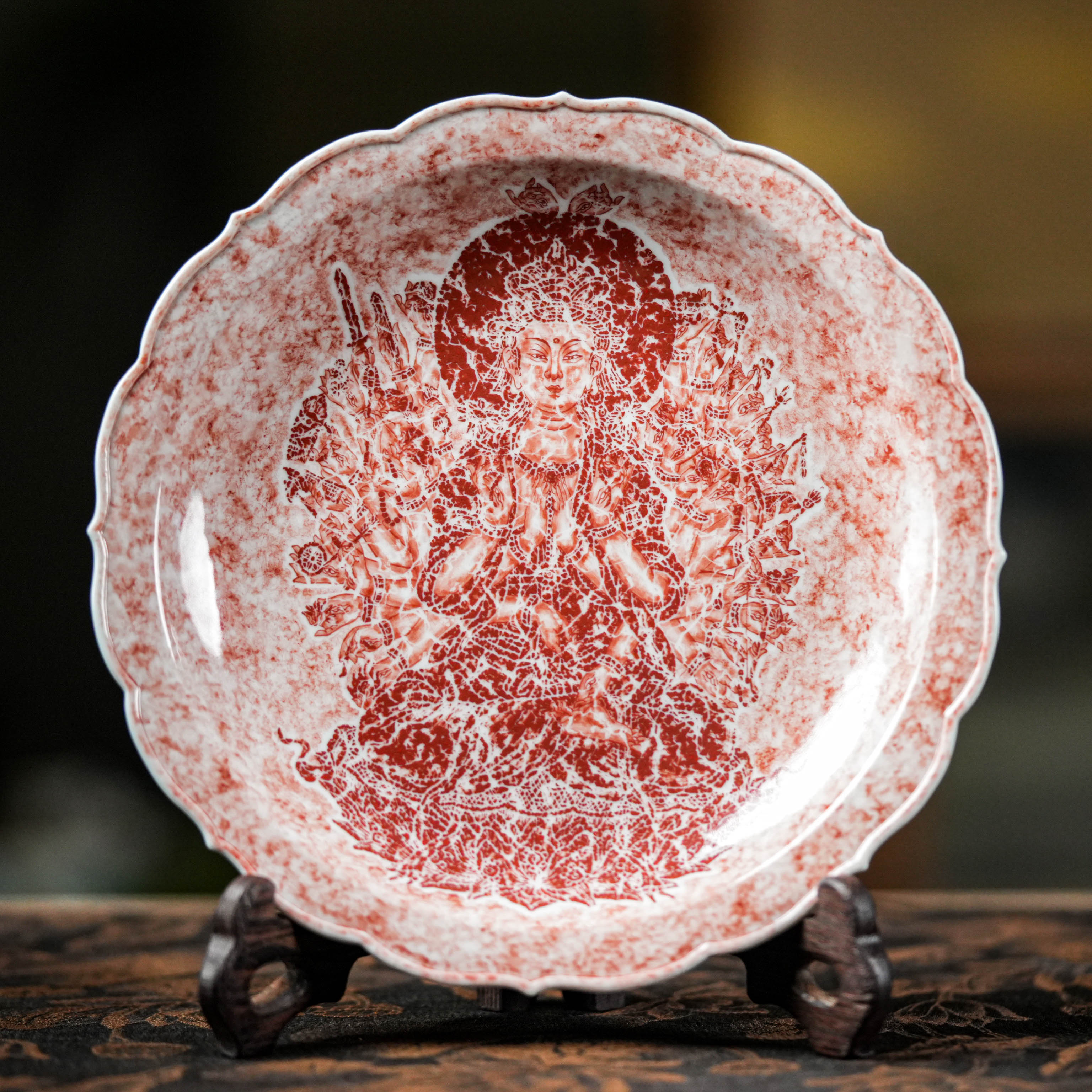 【见珊】一拓天成千手观音壶承（yttc247）