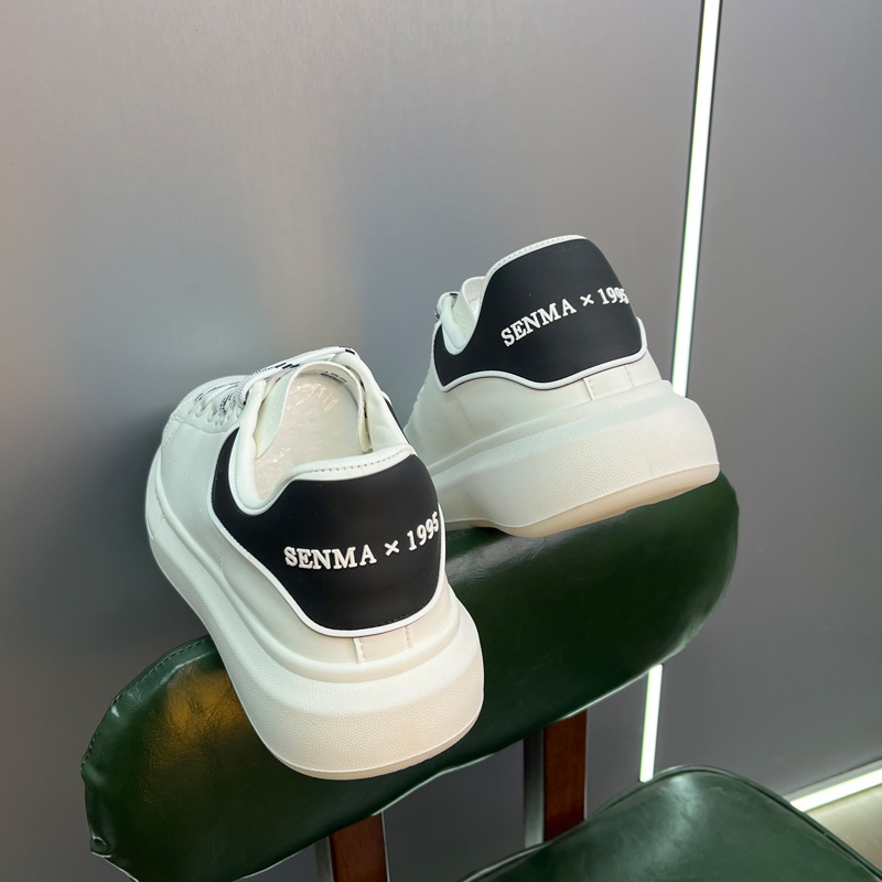 SENMA/森马厚底网红时尚情侣款小白鞋百搭白色男女鞋运动休闲板鞋