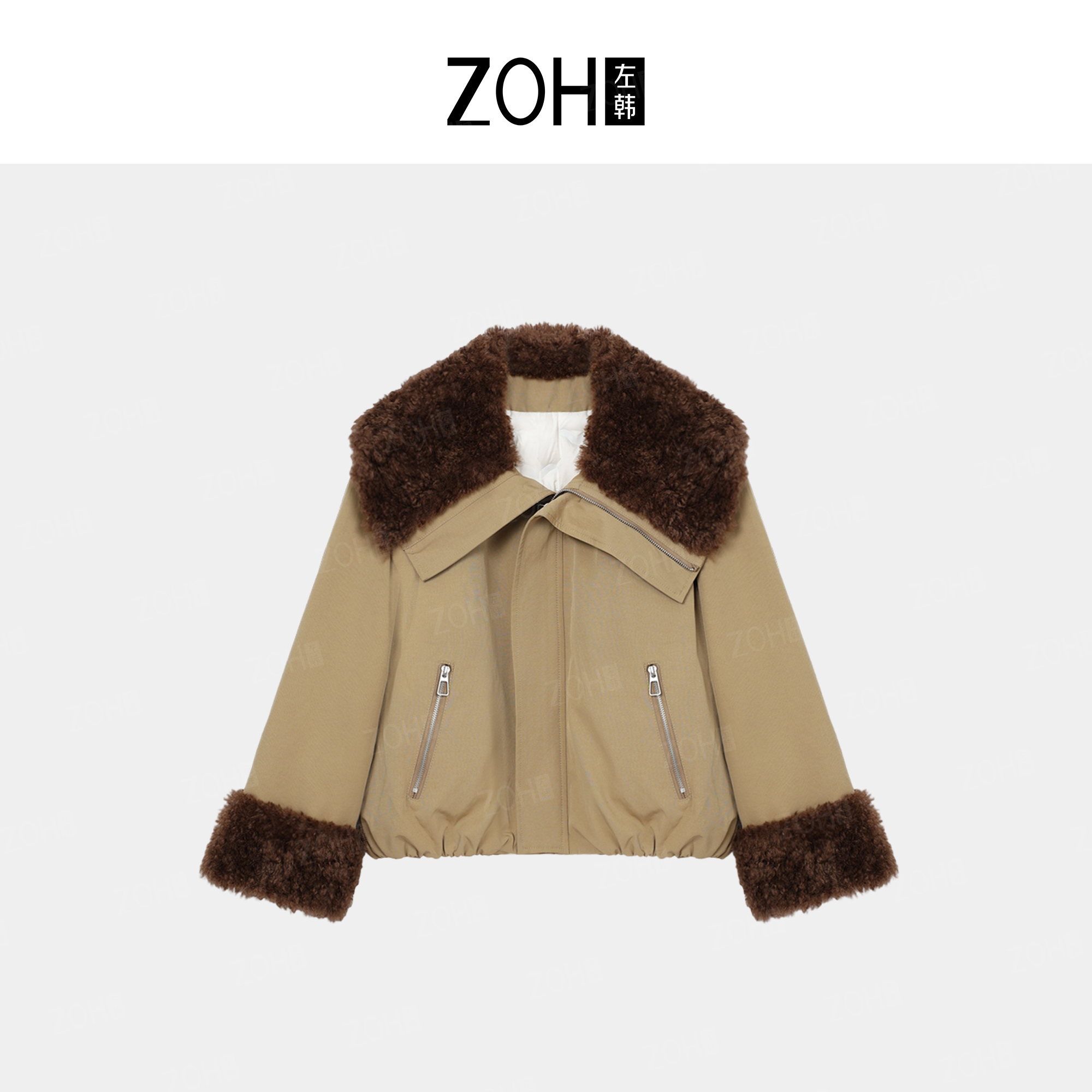 ZH633【左韩】2025秋冬时尚简约高级保暖外套 WH550232C
