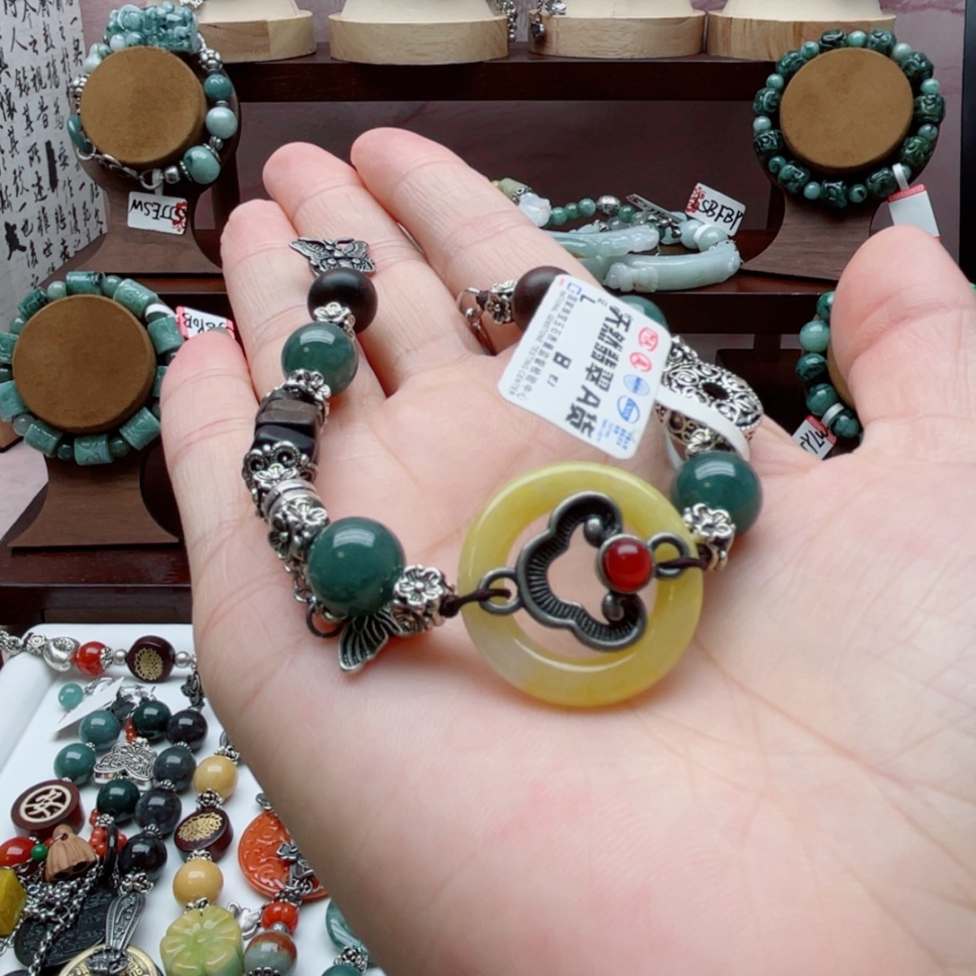 翡翠未镶嵌手链手链