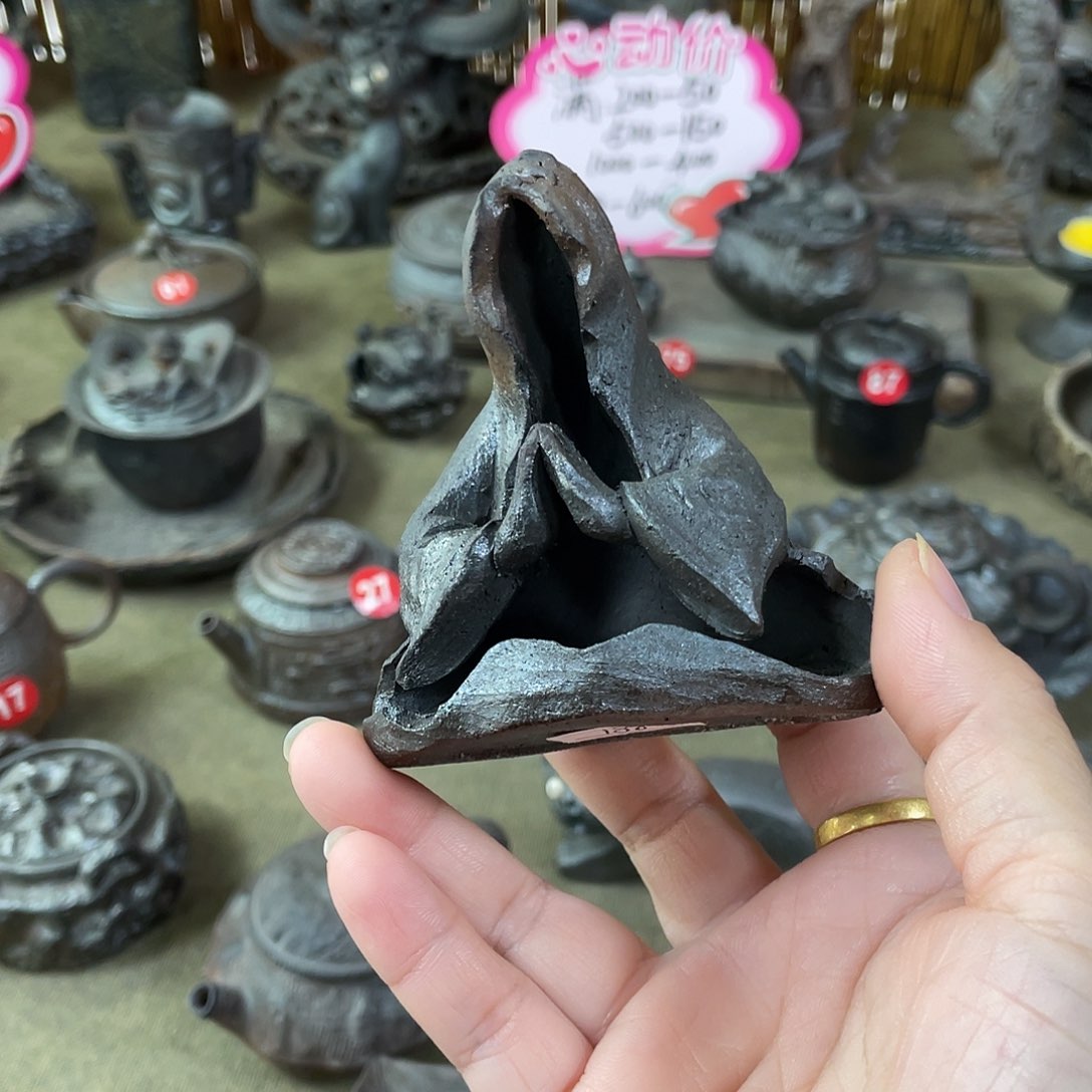 无相香炉全手捏柴烧茶器