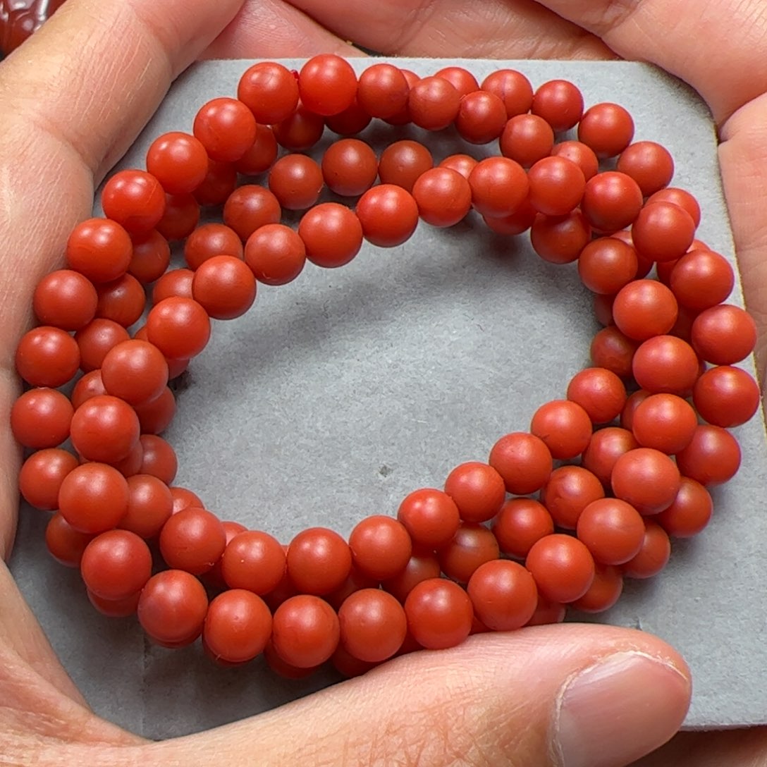 南红玛瑙手串未镶嵌
