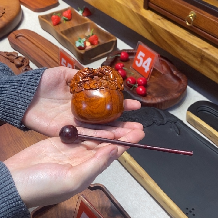浮力 红贵宝工艺木鱼