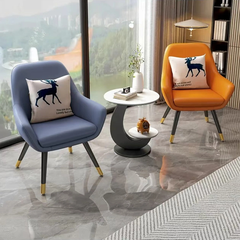 亦克阳台茶桌椅酒店圆桌休闲椅家用单人轻奢洽谈桌户外桌椅套件