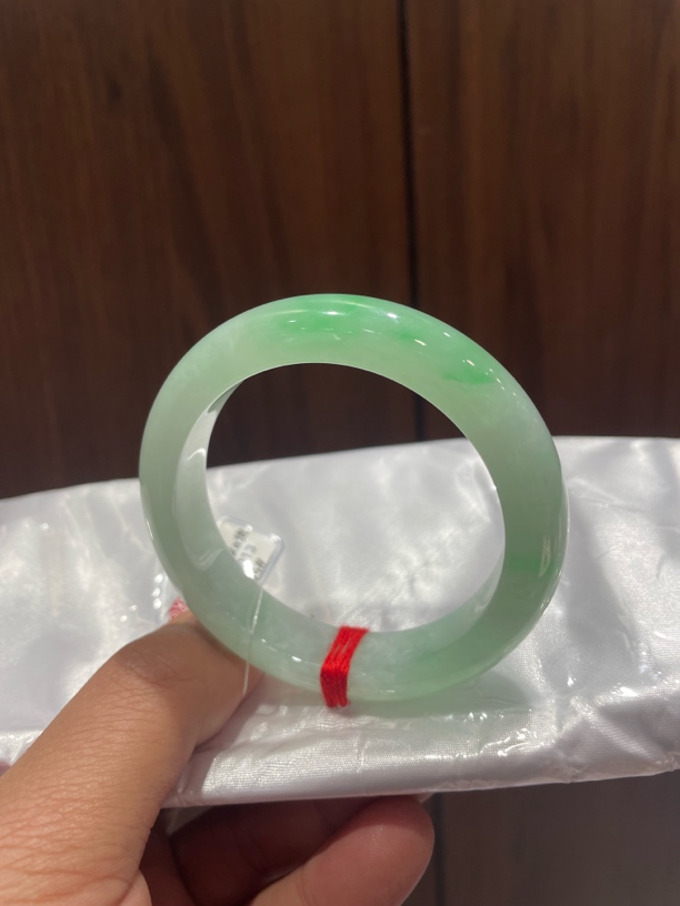 90013-天然翡翠a货54圈口