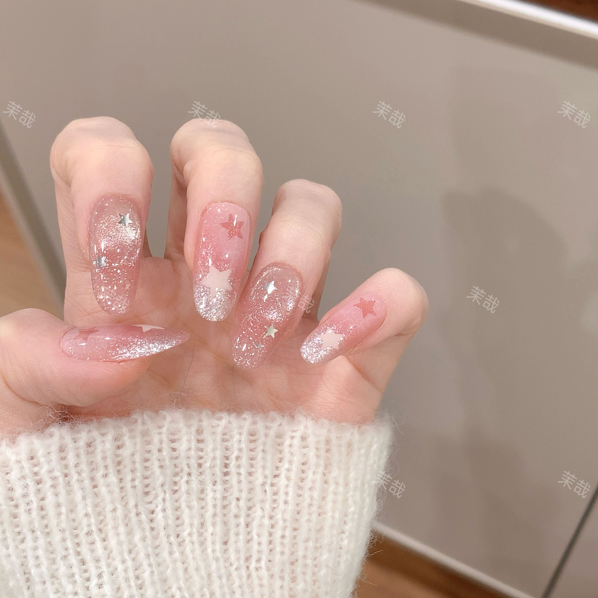 茉哉【未来星图】纯手工定制美甲拆卸穿戴甲A5154