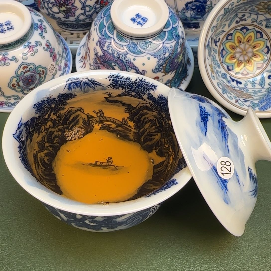 彦祖纯手工手绘茶具128