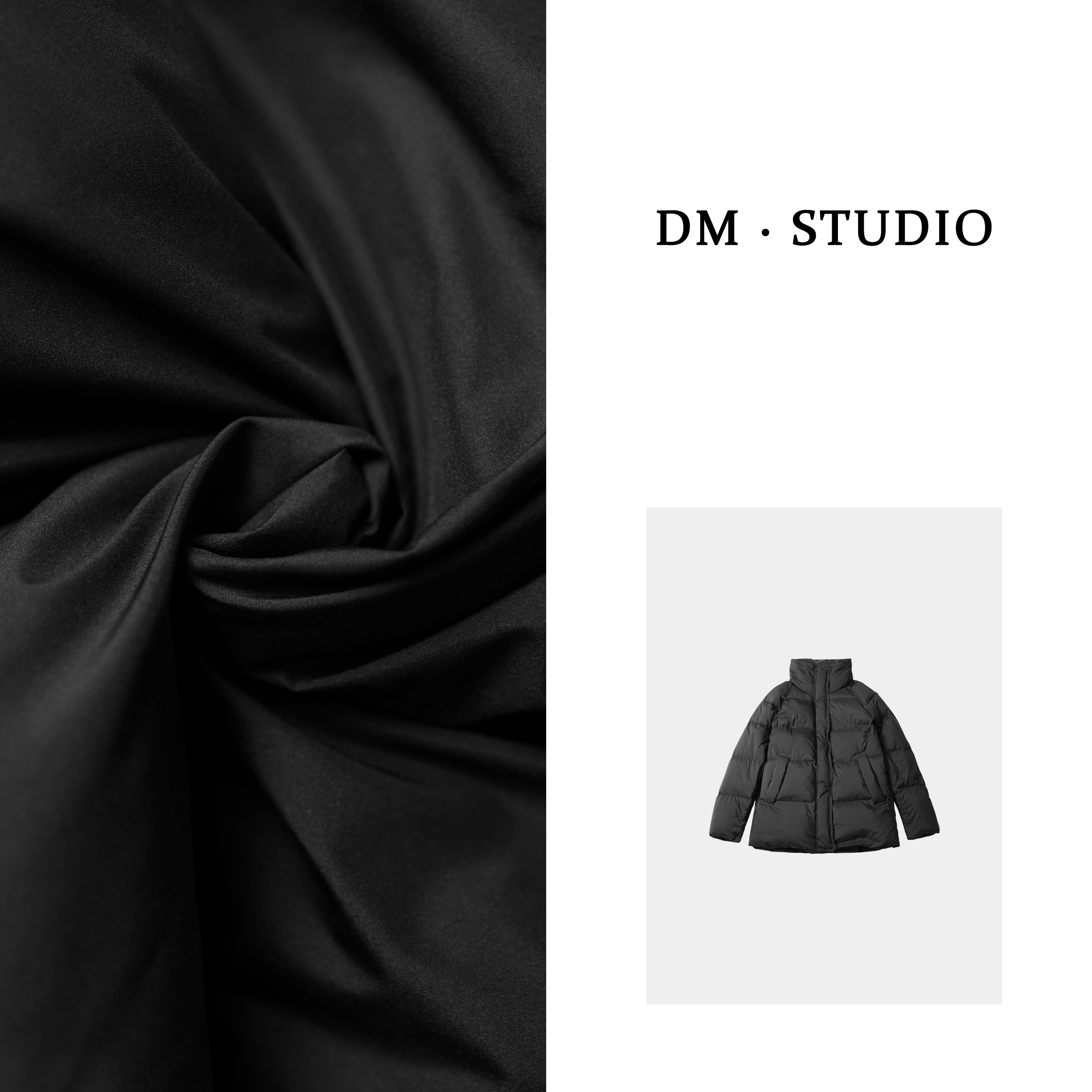 DEDM-DM•STUDIO/秋冬保暖新国标立领百搭90白鸭绒服（933210）