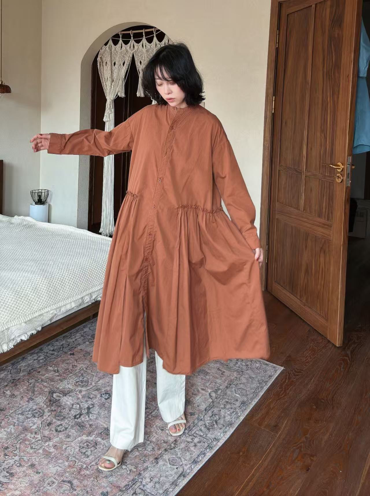 Renew/土橘色连衣裙