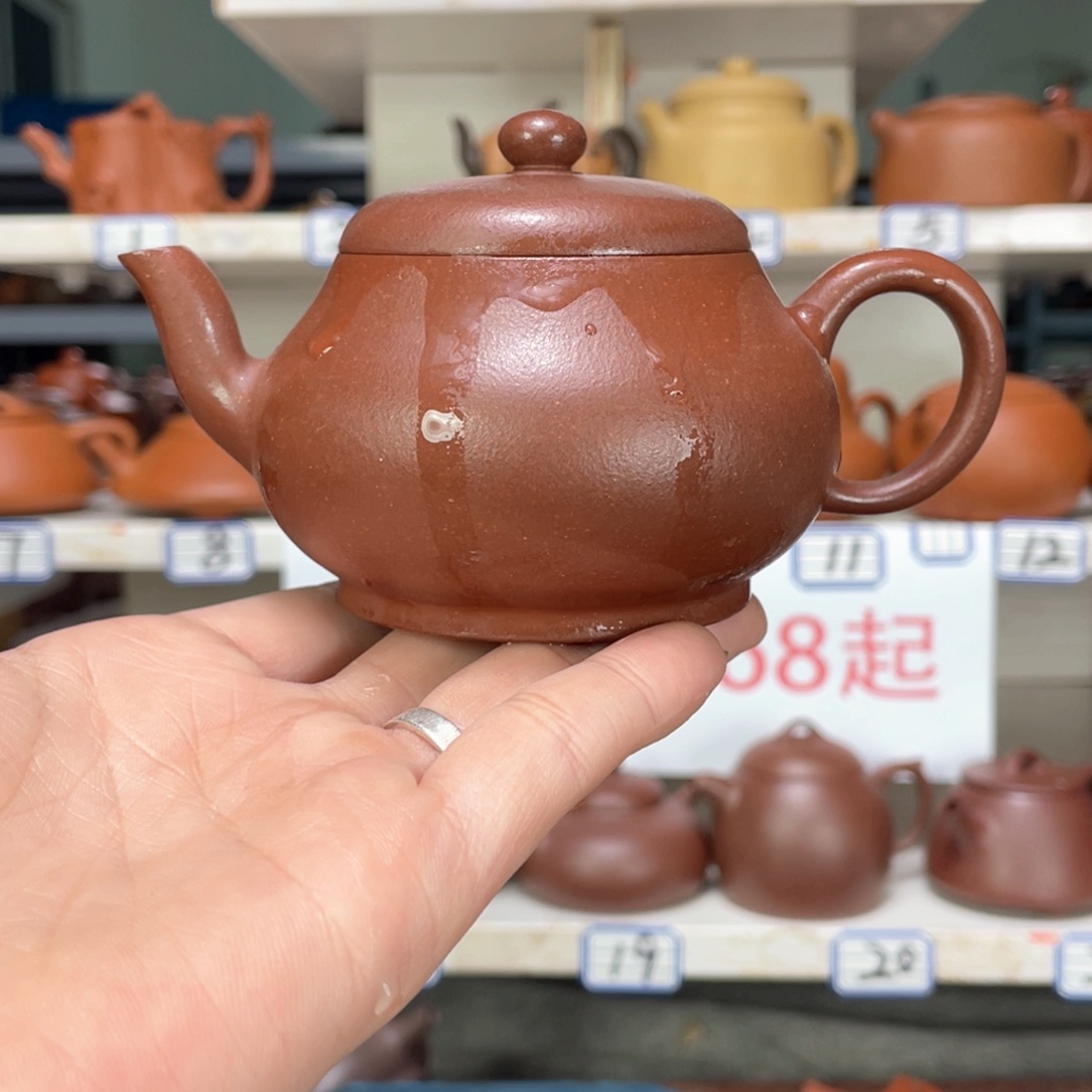 紫砂茶壶紫泥全手工200毫升