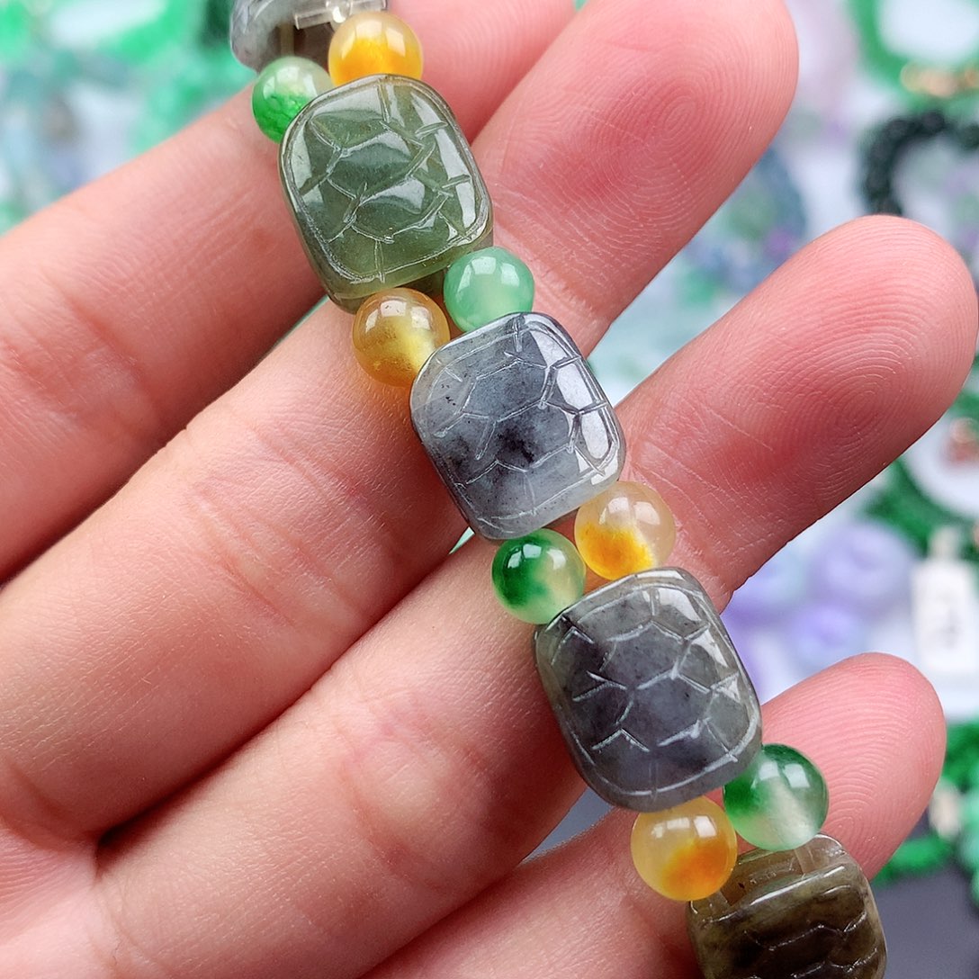 未镶嵌手链翡翠手串