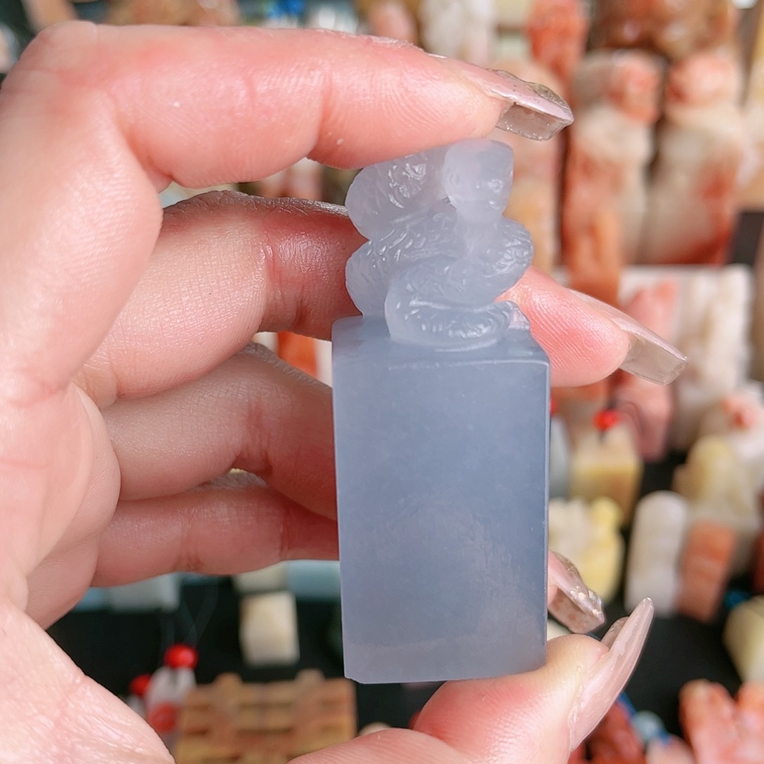 寿山石印石有**大天散蓝