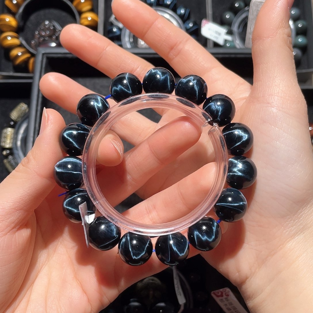 木变石（虎睛石）手链未镶嵌逆**舟