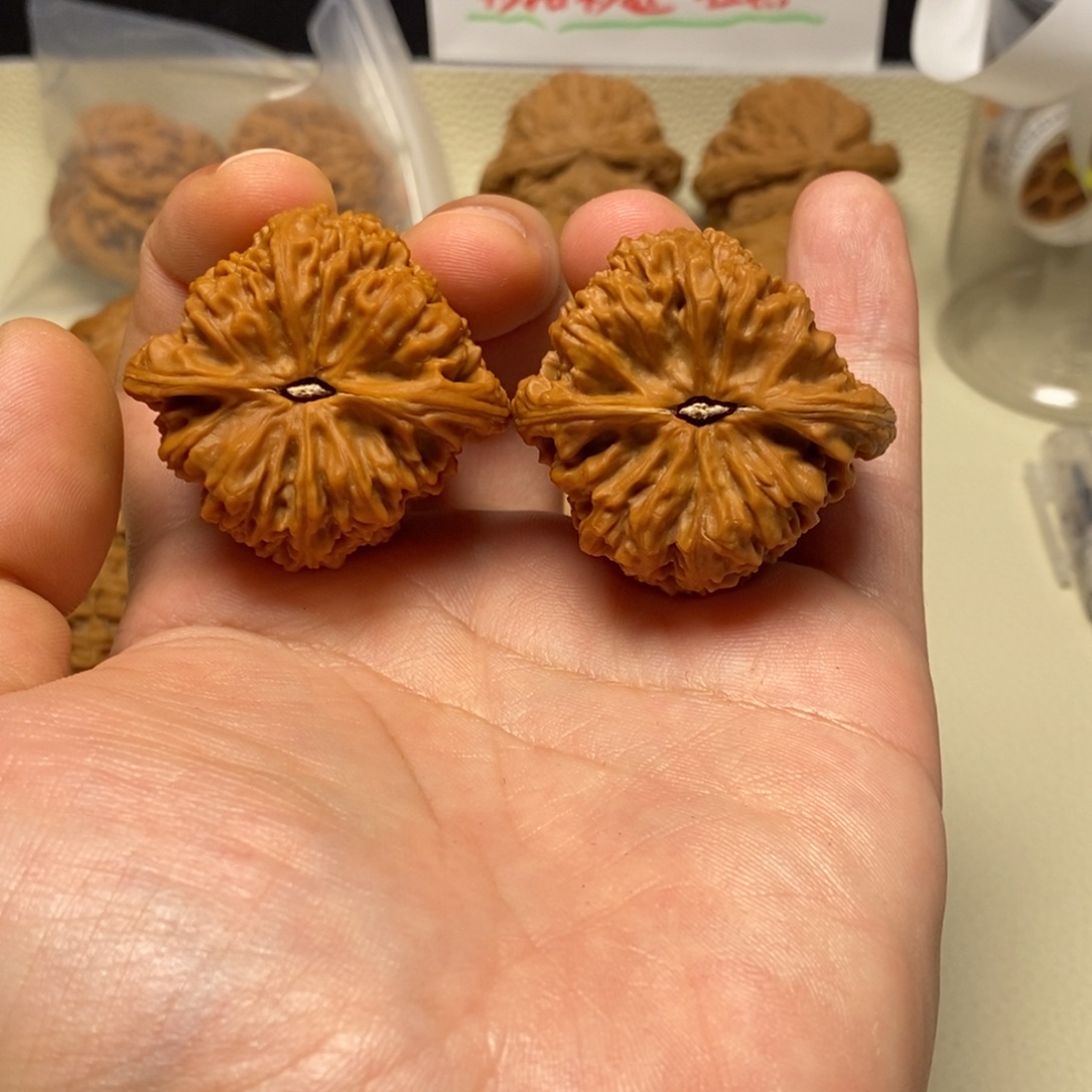 盡***命文玩核桃把件三角疆0369