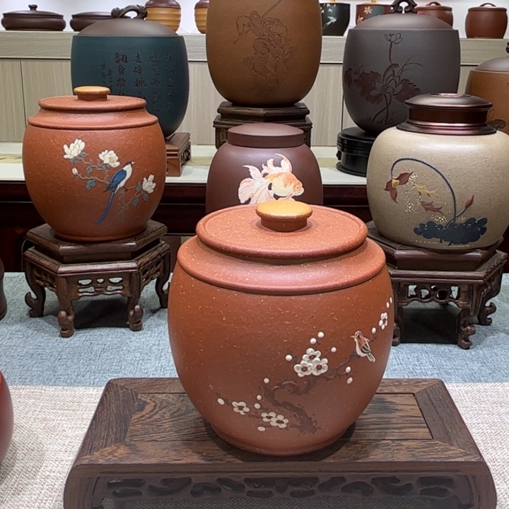 多***多茶叶罐紫砂茶叶罐