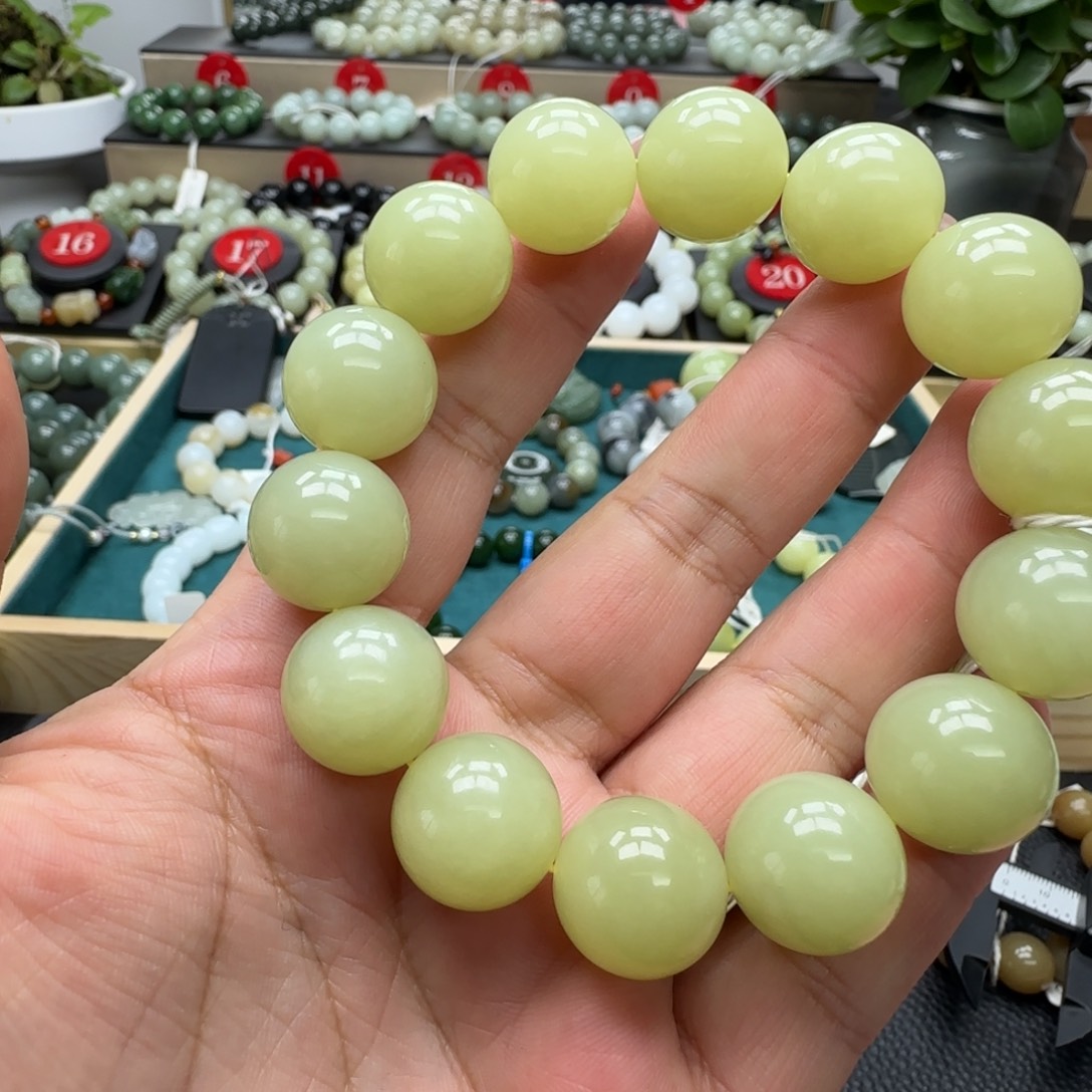 和田玉未镶嵌手链16