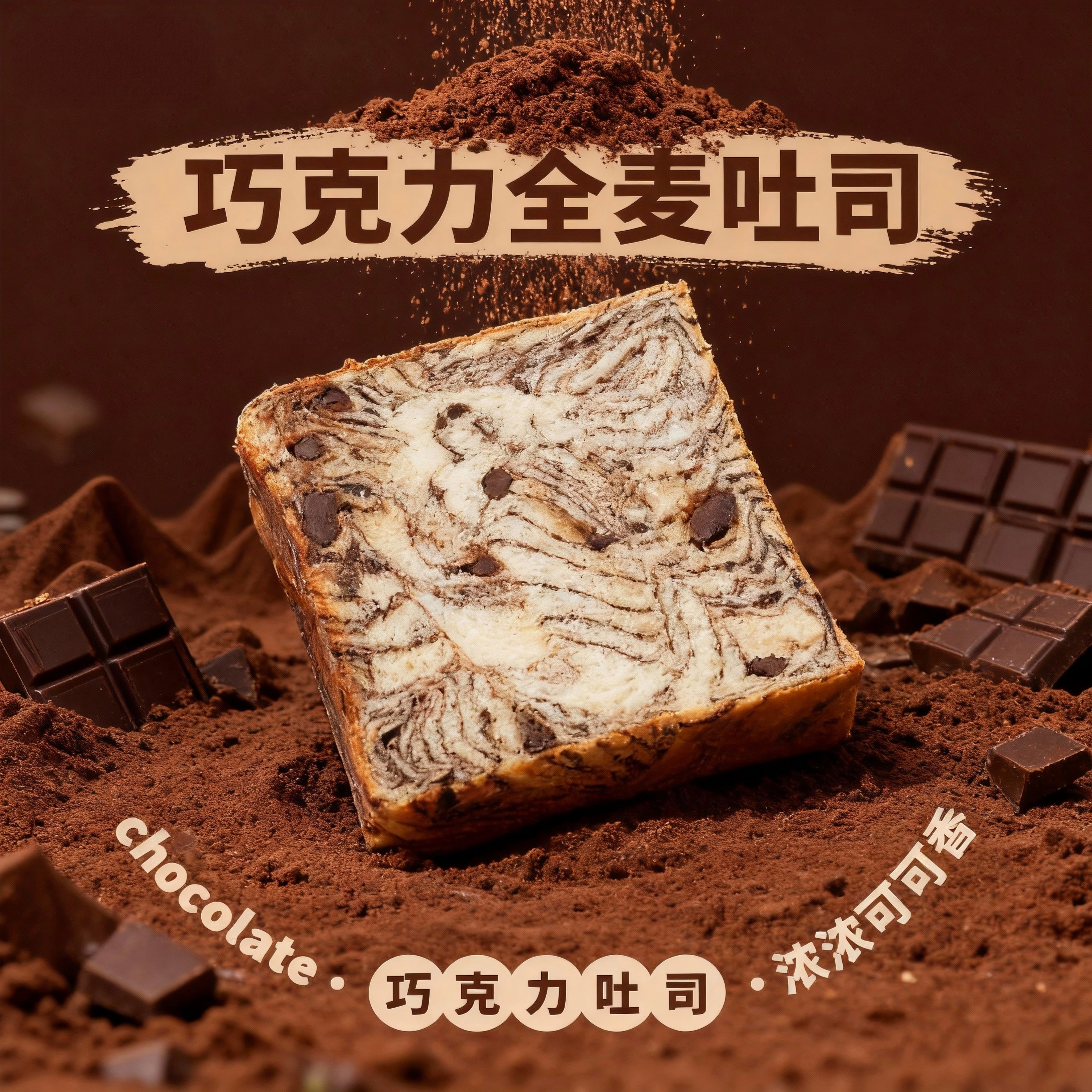 summ/叁陌大理石厚切吐司全麦吐司吐司面包干净配料全麦饱腹面包