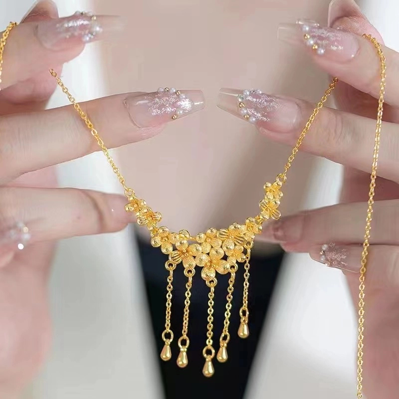 合金吊坠 【花有佳期项链】精美时尚高贵轻奢