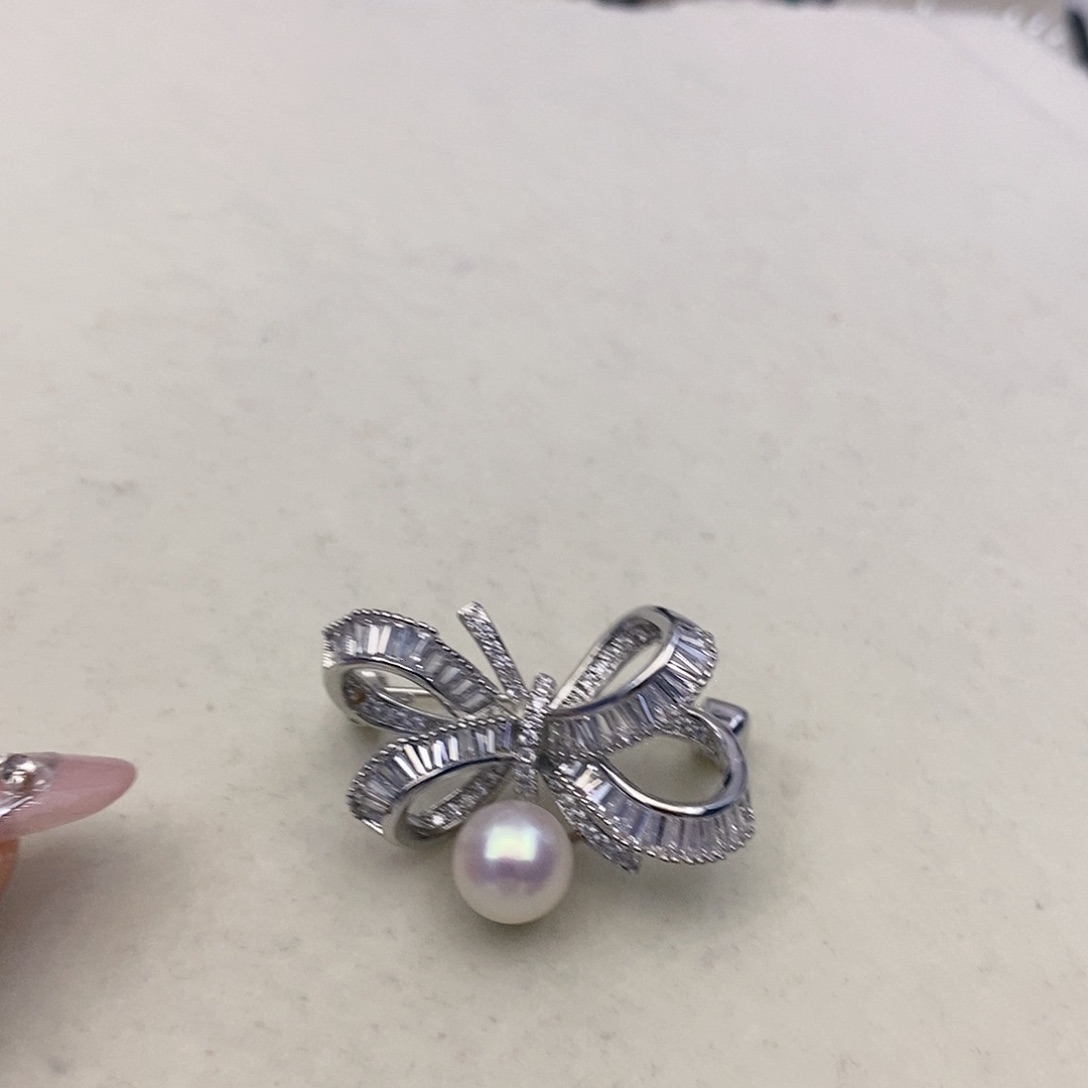 【闪购商品】淡水珍珠胸针未镶嵌19