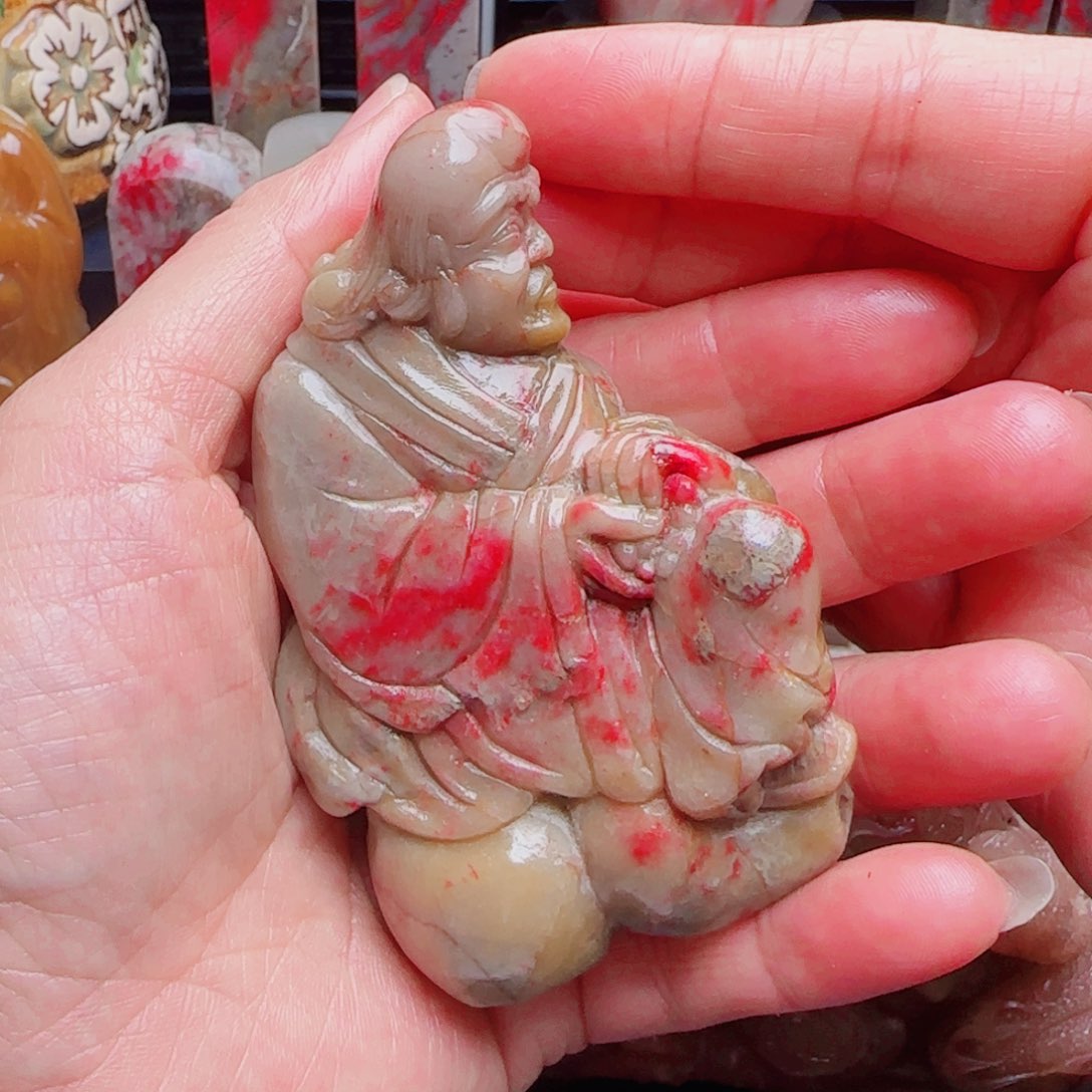 昌化鸡血石1**熊昌化鸡血石