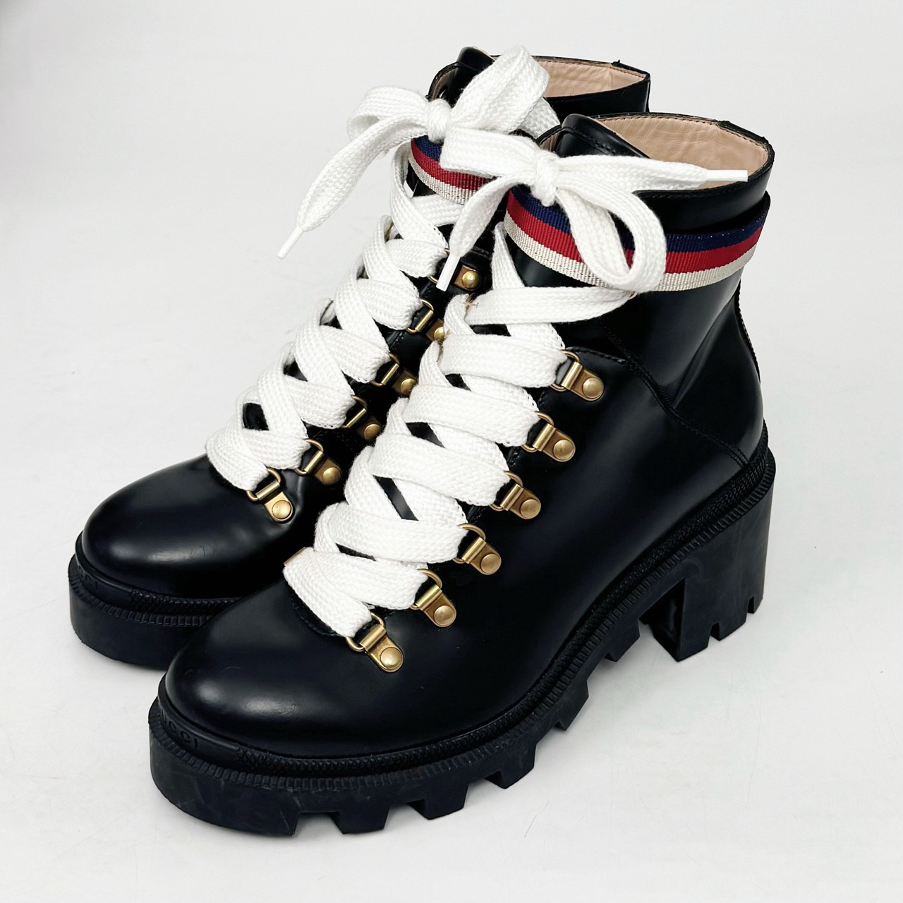 95新 GUCCI/古驰 36.5码/Gucci/古驰 马丁靴/98新/jm07999
