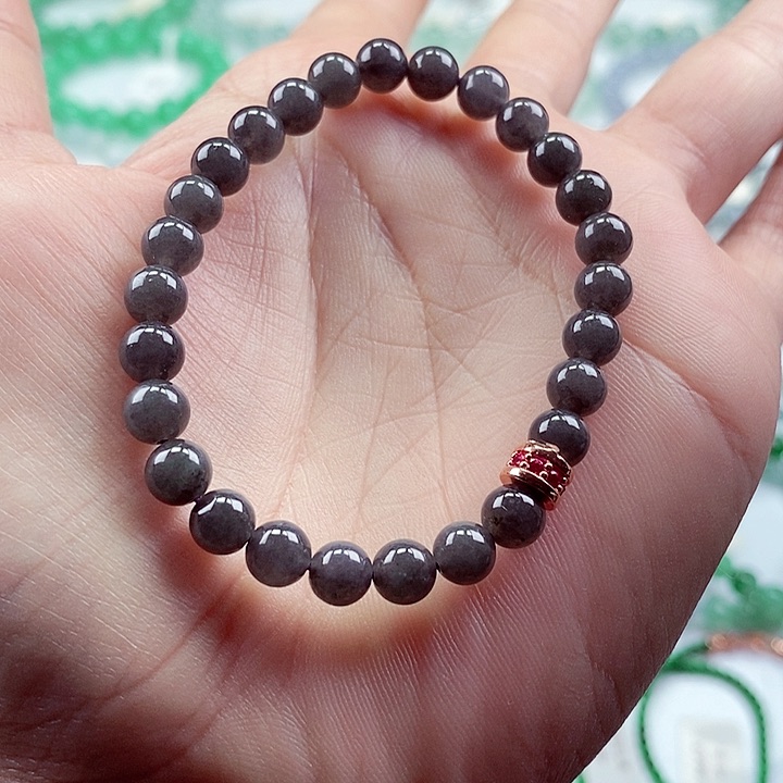 翡翠手链未镶嵌卡6