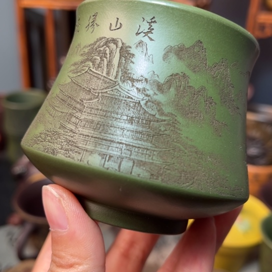 紫砂茶杯宜兴紫砂杯