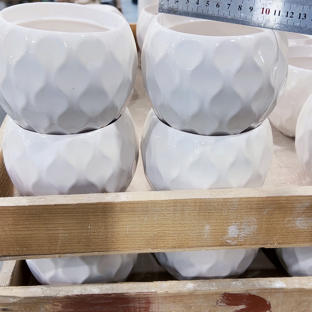 有孔外贸尾单陶瓷花盆凑单10米包邮