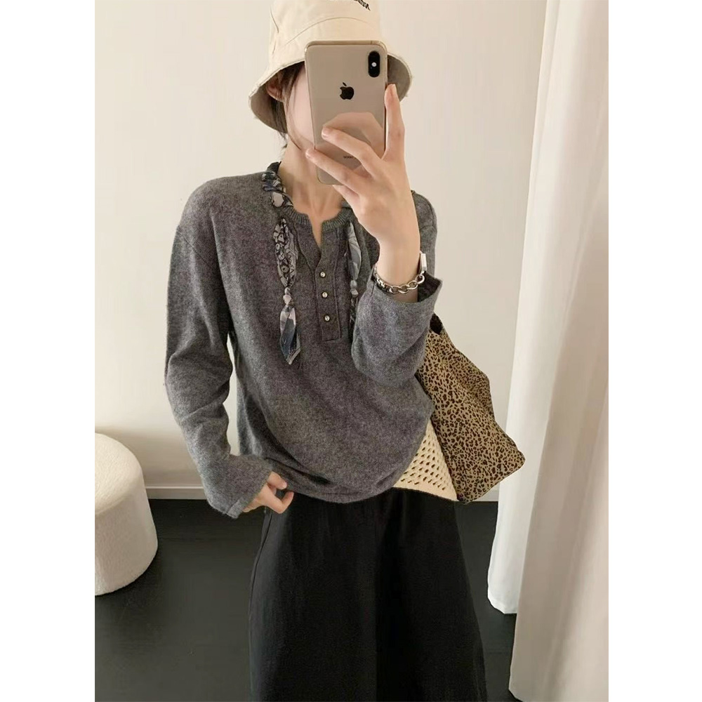 女装时尚女装休闲显瘦圆领针织衫  亚三  82367