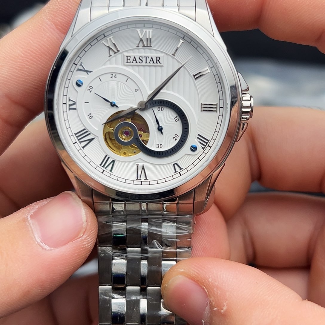 钢精钢自动机械机芯手表