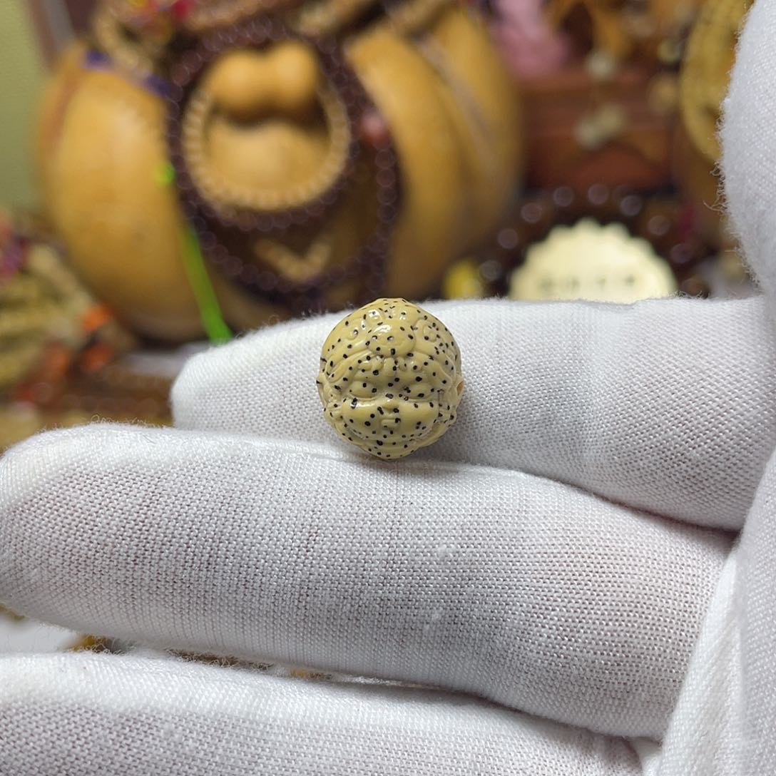 手串星月菩提精工雕刻藏传财神扎吉拉姆独款