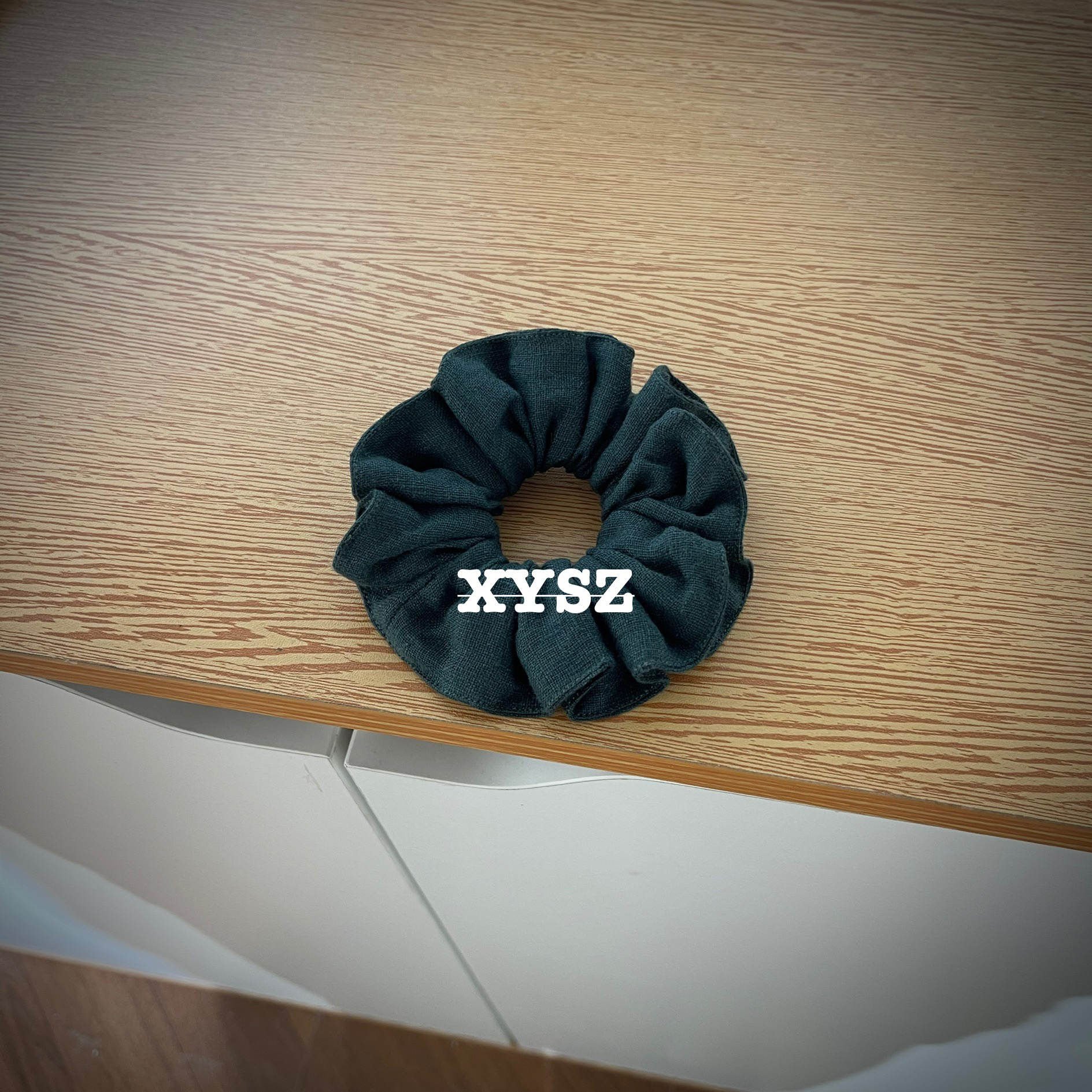 墨绿发圈女日韩复古宫廷轻职风发绳发饰ins韩系小香风