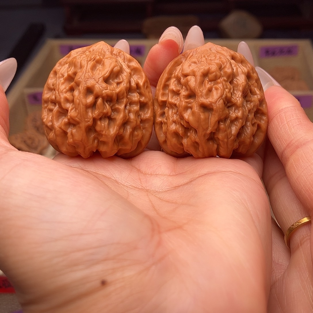 把件文玩核桃祥云42