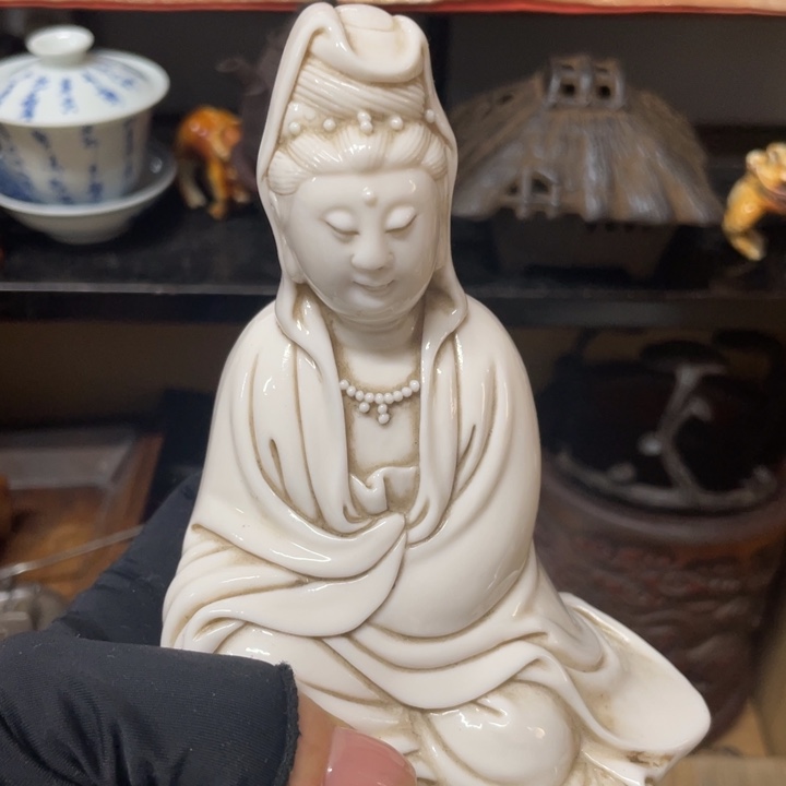 瓷片中古工艺品摆件