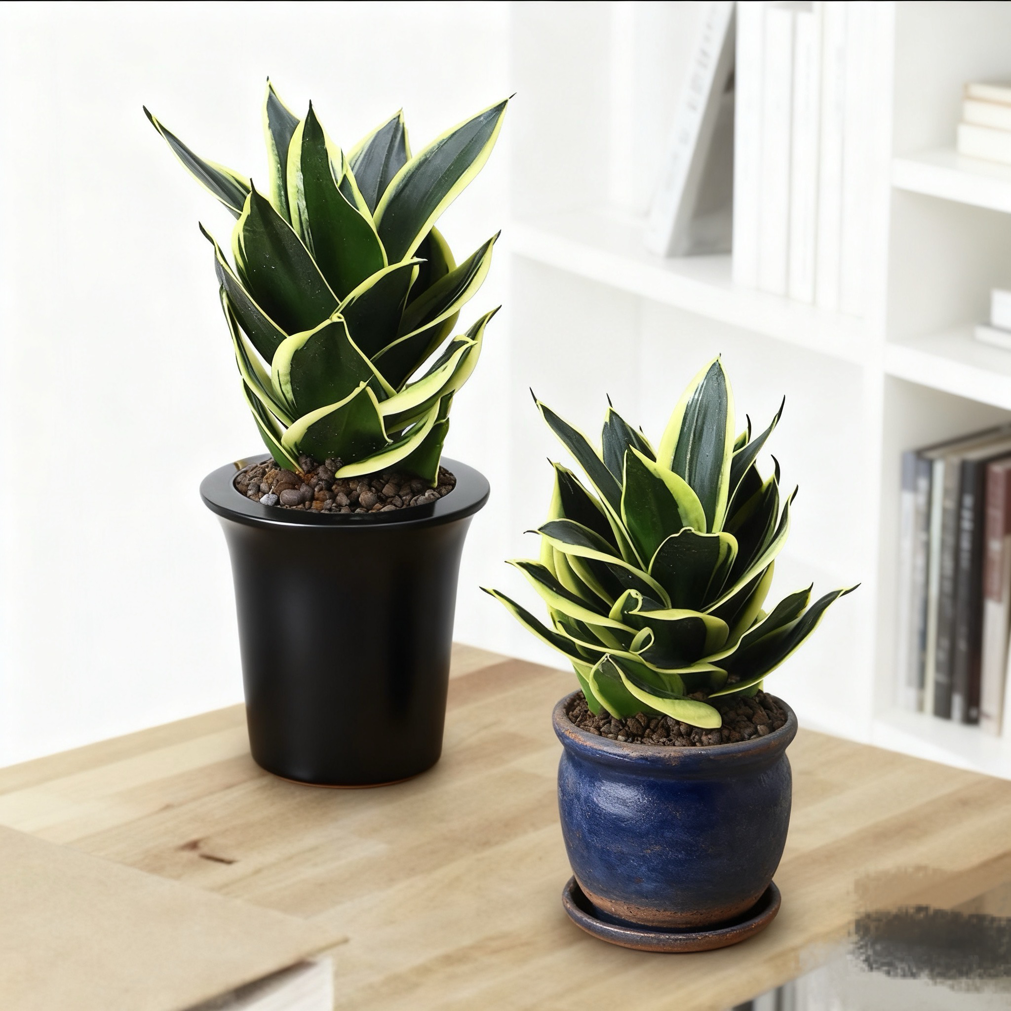 荷花兰虎皮兰，室内客厅办公室桌面盆栽，好养吸甲醛净化空气绿植