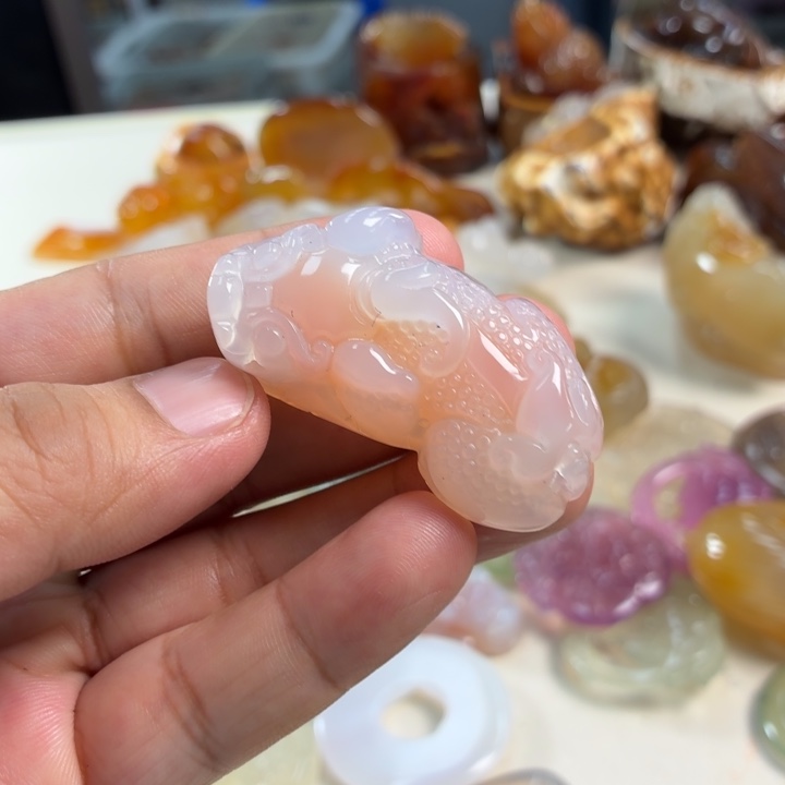 玛瑙/玉髓吊坠(不含链)未镶嵌