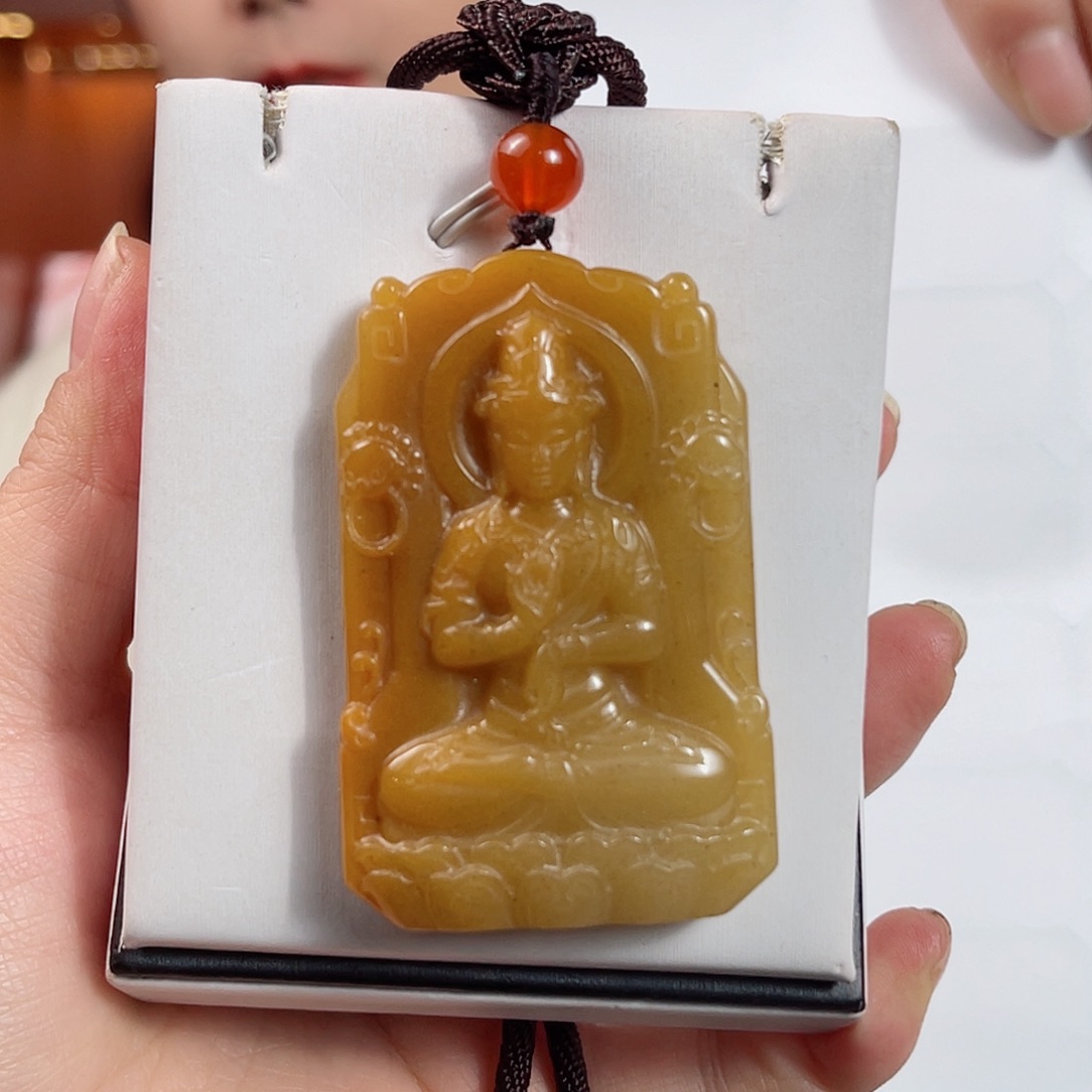密玉（石英质玉）吊坠未镶嵌雨**步