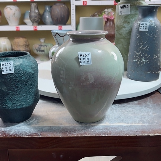 瓶高25口8。陶瓷花瓶摆件。257