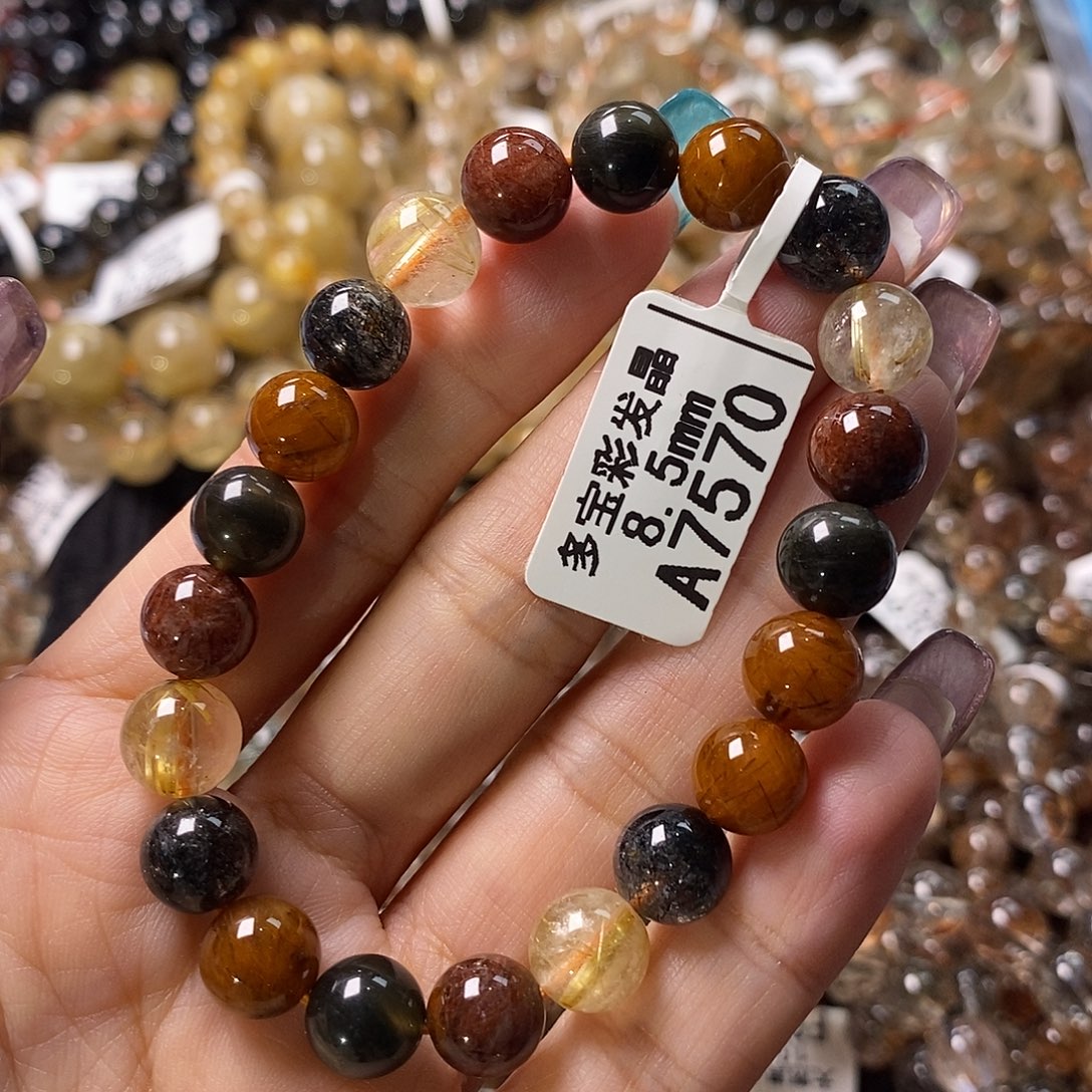 未镶嵌水晶手链水