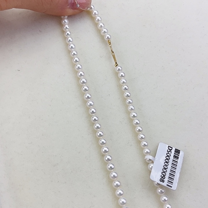 淡水珍珠颈饰18K金镶嵌➕4.5-5高品极光
