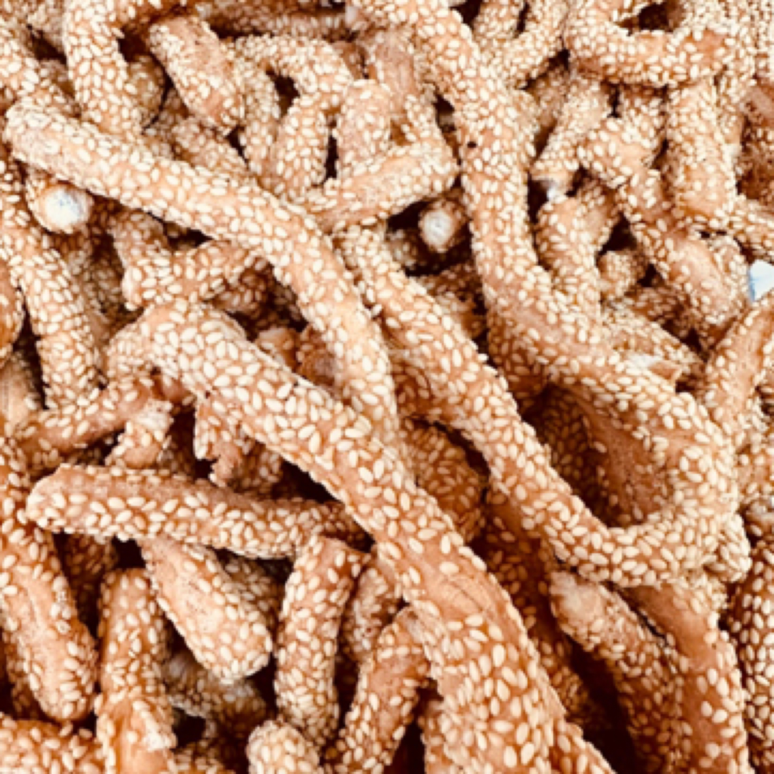 （漠格烘焙）芝麻条250克一袋X2怀旧小零食美食