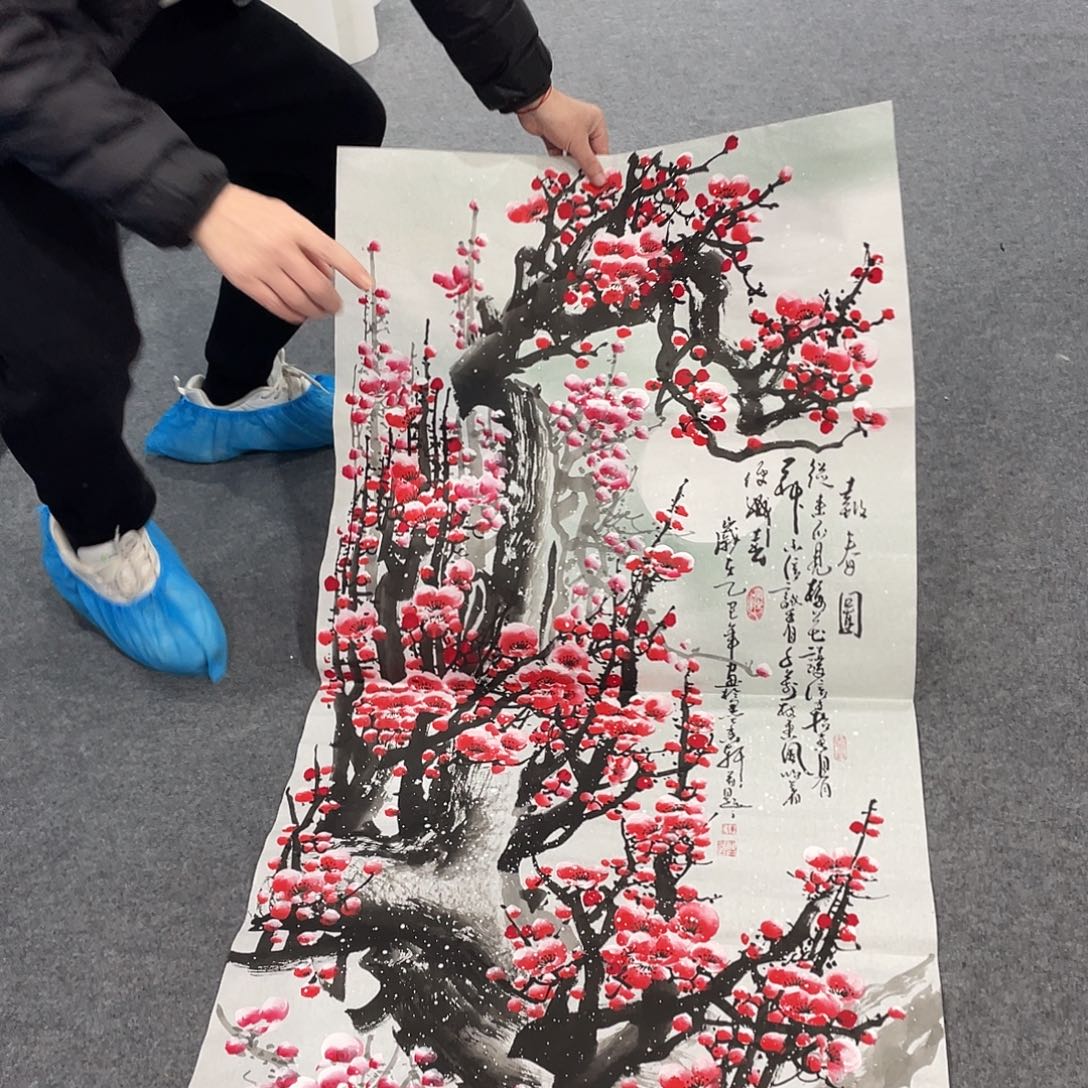 国画今天上午国画作品展示