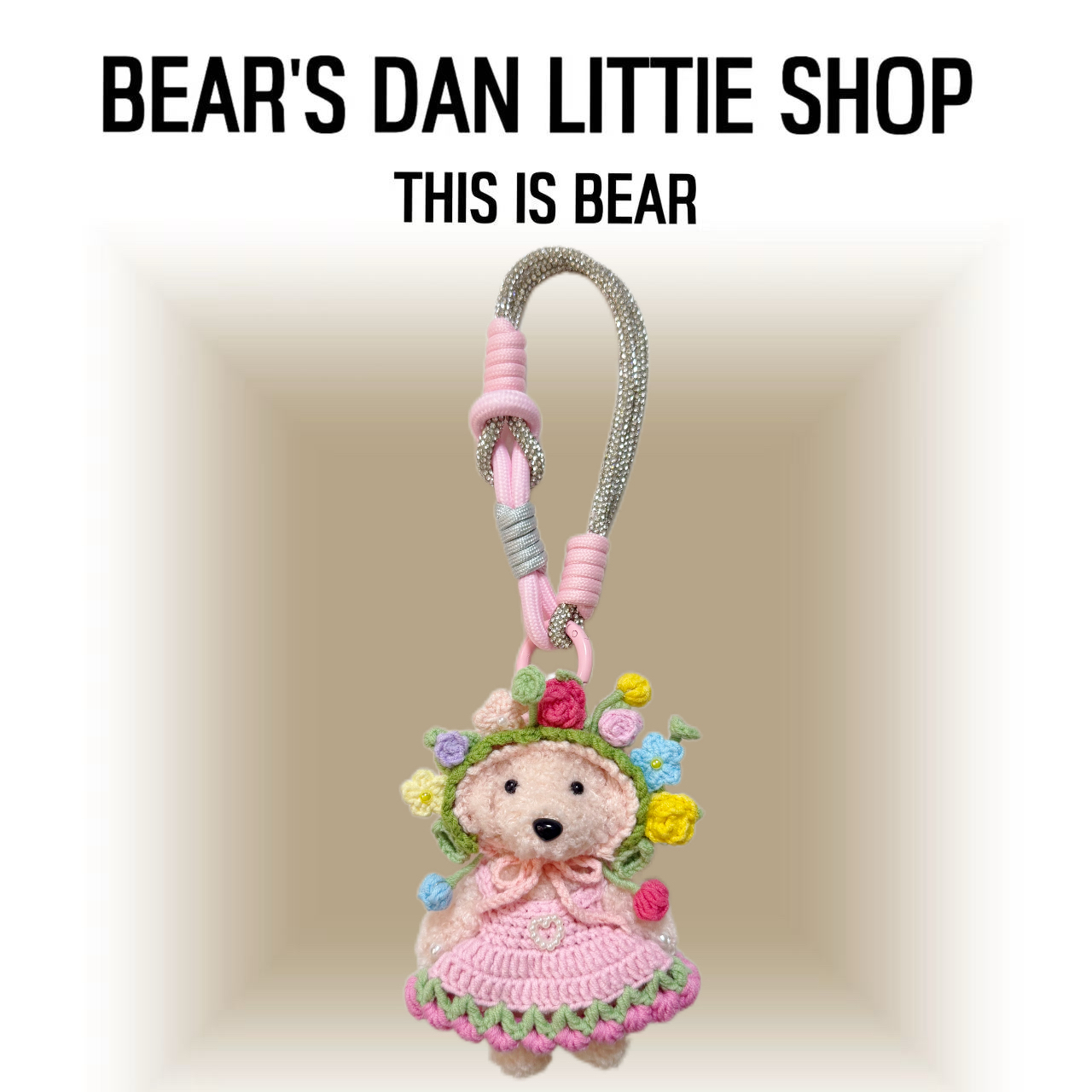 This is Bear•设计师原创包包挂件/手机挂饰/车挂/国风簪花款