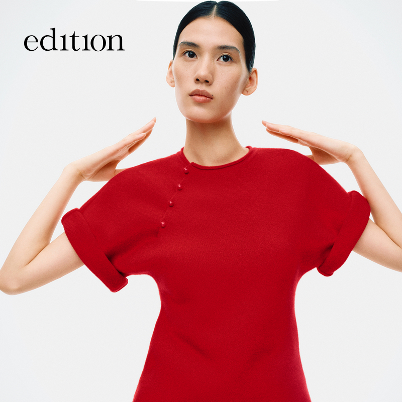 edition×SAMUEL GUI YANG 联名系列新中式空气羊绒衫#EBE1SWT039