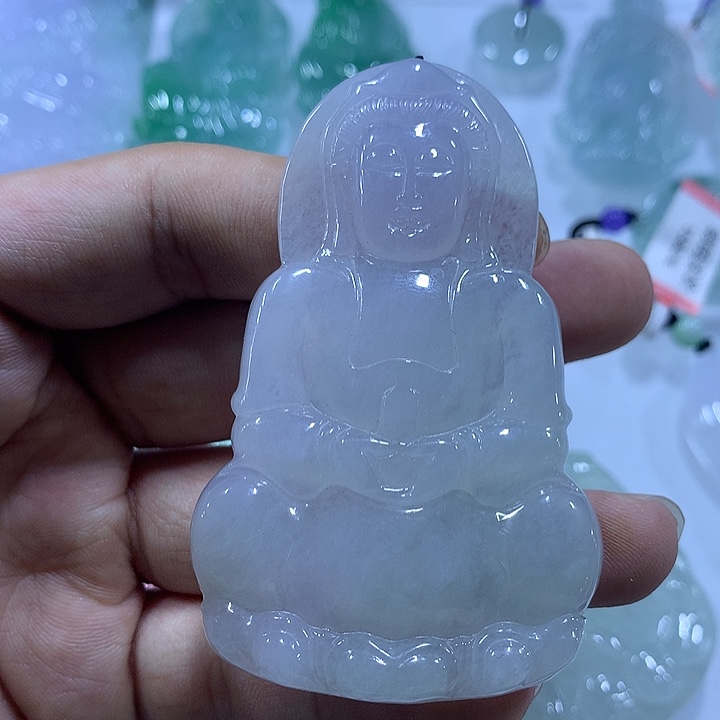 翡翠未镶嵌颈饰天然翡翠A货吊坠