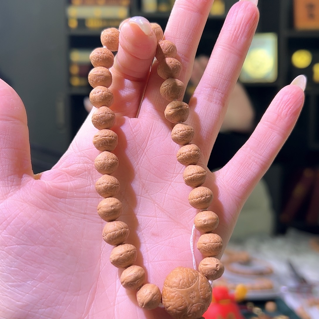 手串凤眼菩提9.5实心籽